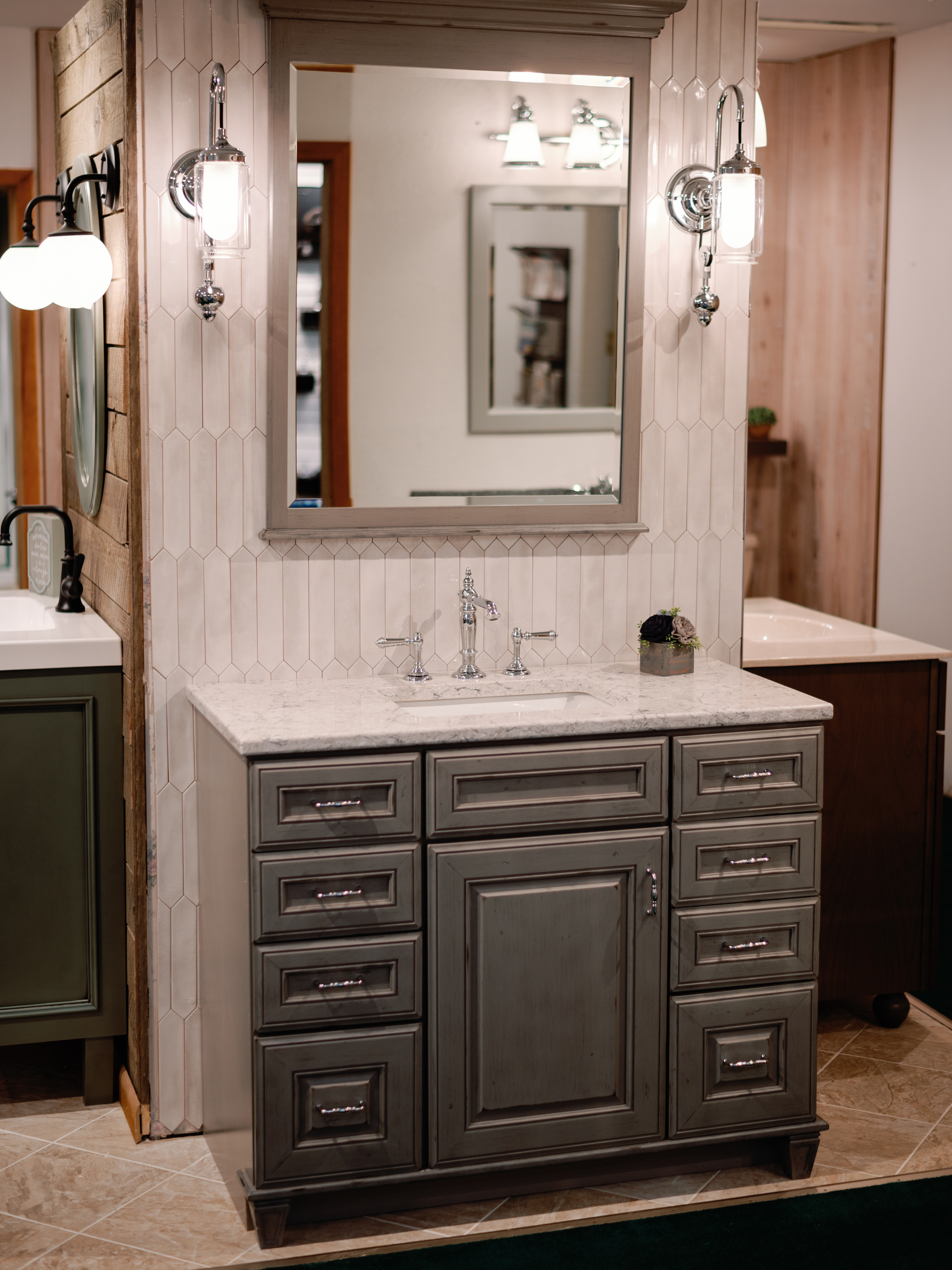 Kitchen and bathroom display 14 inside the Jim Meyers Plumbing Showroom