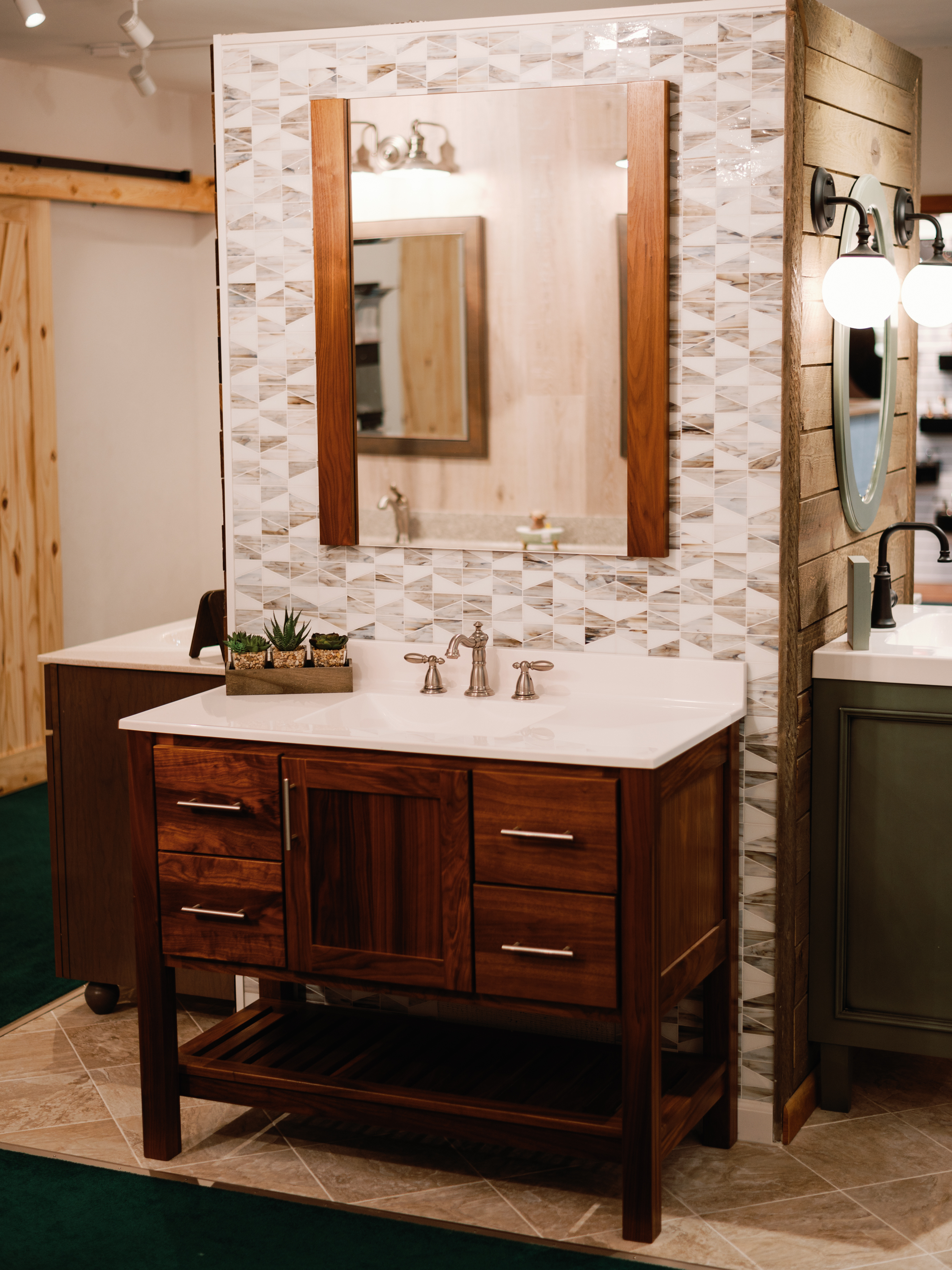 Kitchen and bathroom display 12 inside the Jim Meyers Plumbing Showroom