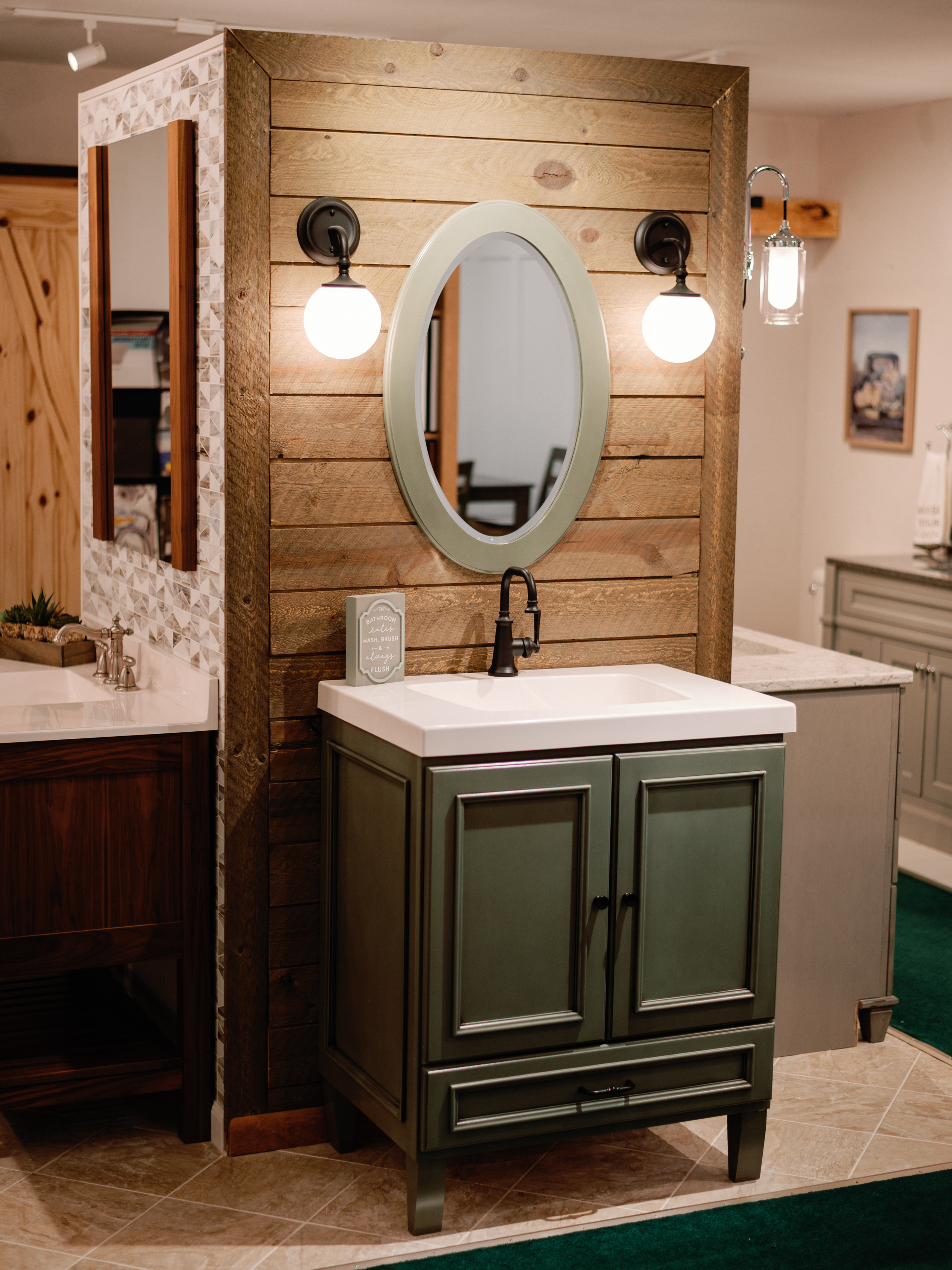 Kitchen and bathroom display 11 inside the Jim Meyers Plumbing Showroom